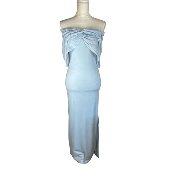 SNDYS Madrid Maxi Dress in Blue Medium New Womens Long Gown - Picture 5 of 10